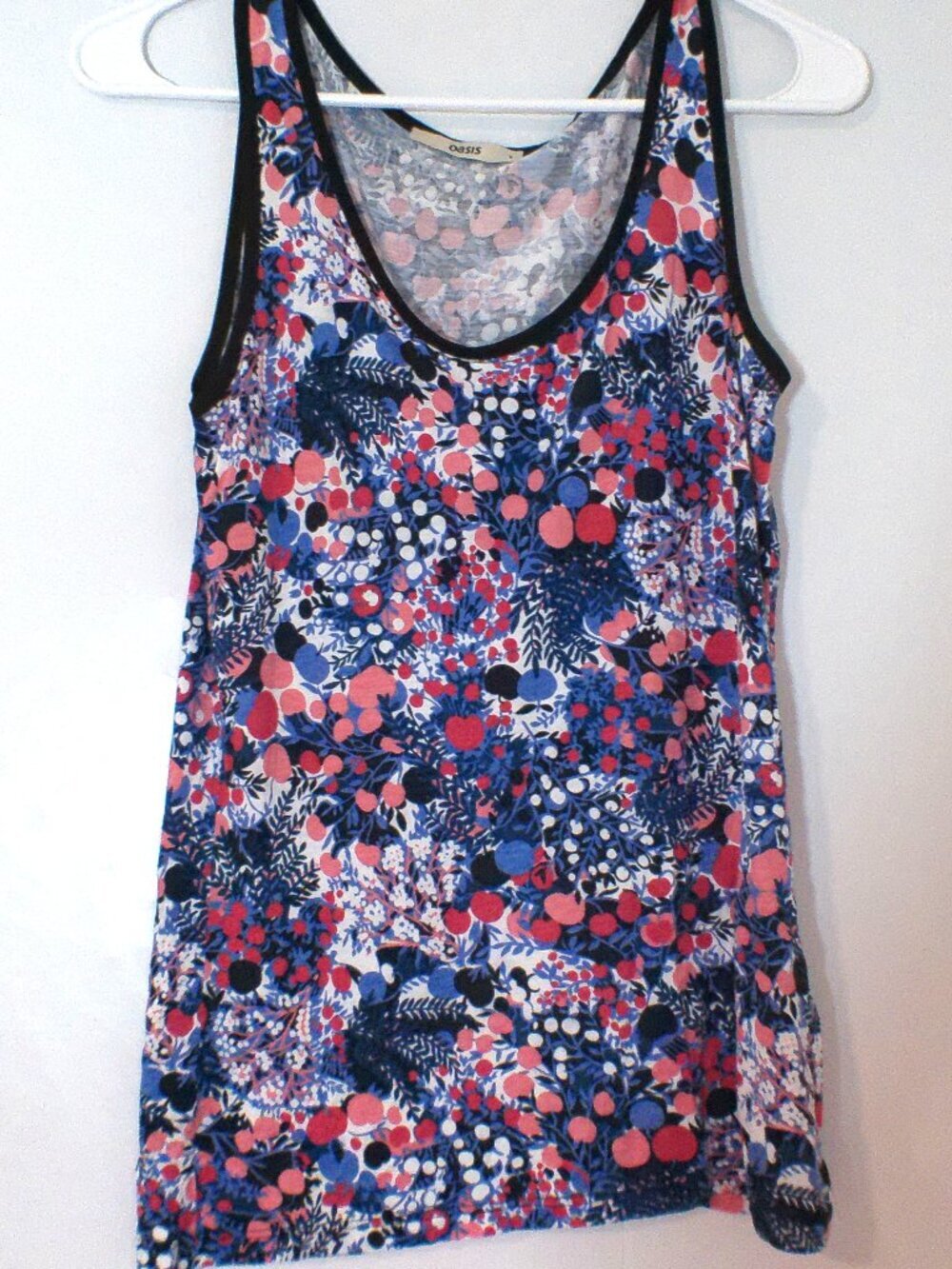 Oasis Floral Tank Top Women’s Small Multicolor Sleeveless Lightweight Blouse
